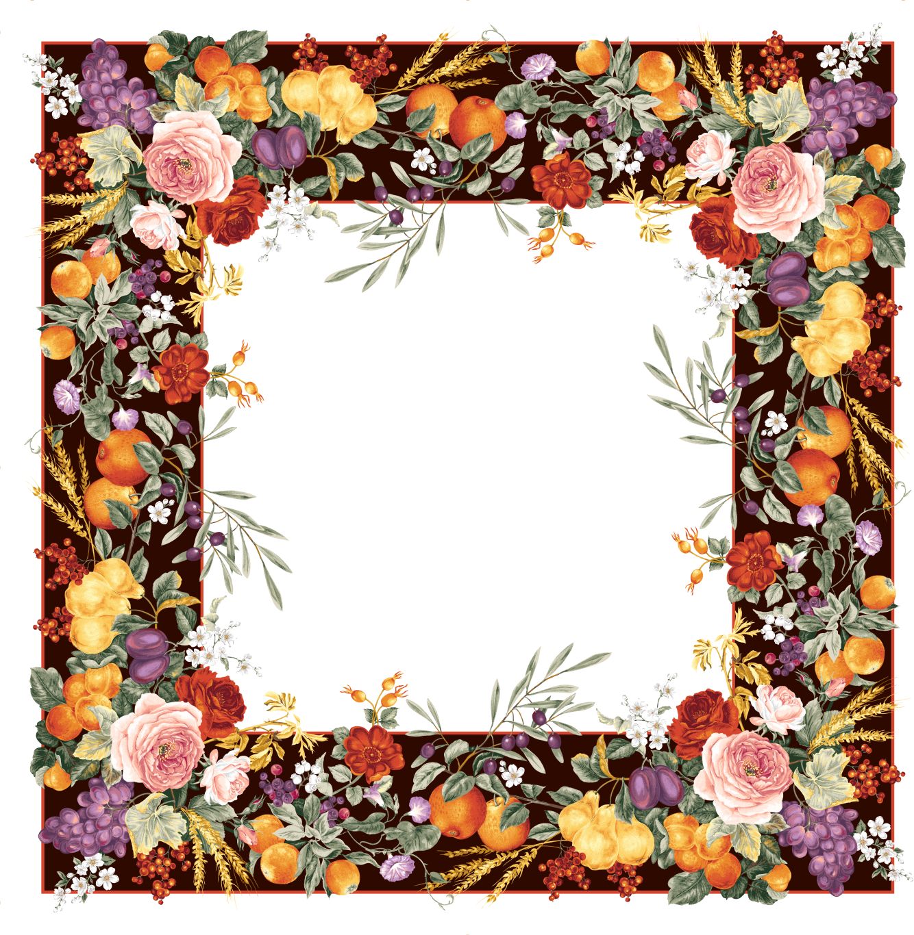 Floral frame PNG    图片编号:81158