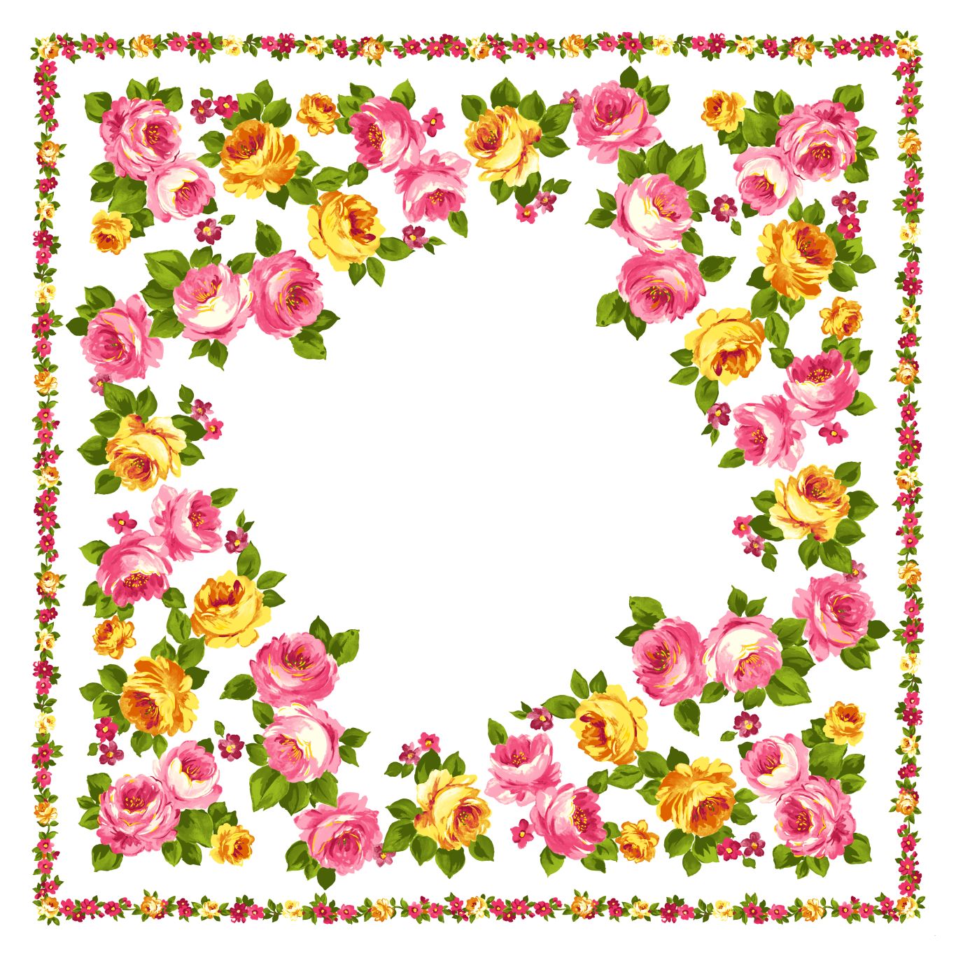 Floral frame PNG    图片编号:81161