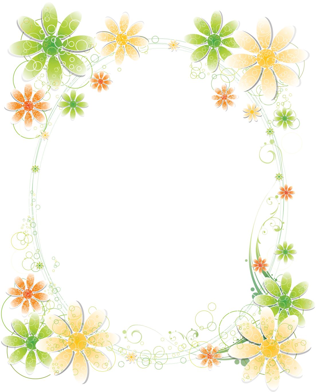 Floral frame PNG    图片编号:81168