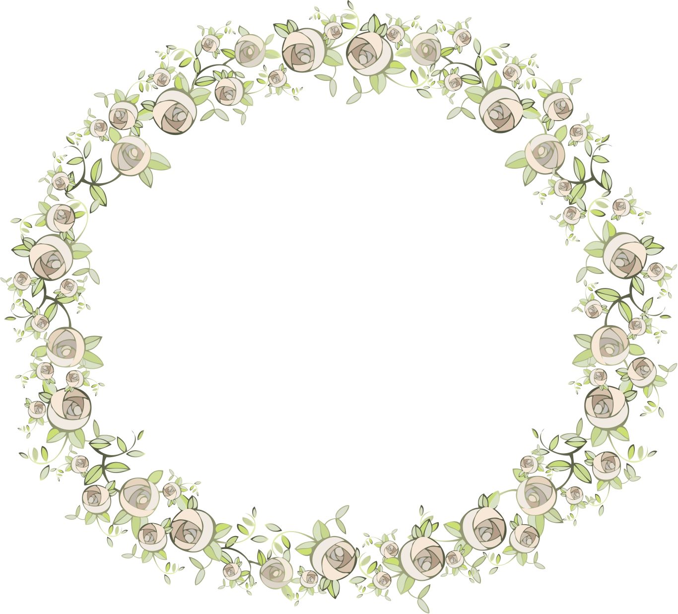 Floral frame PNG    图片编号:81175
