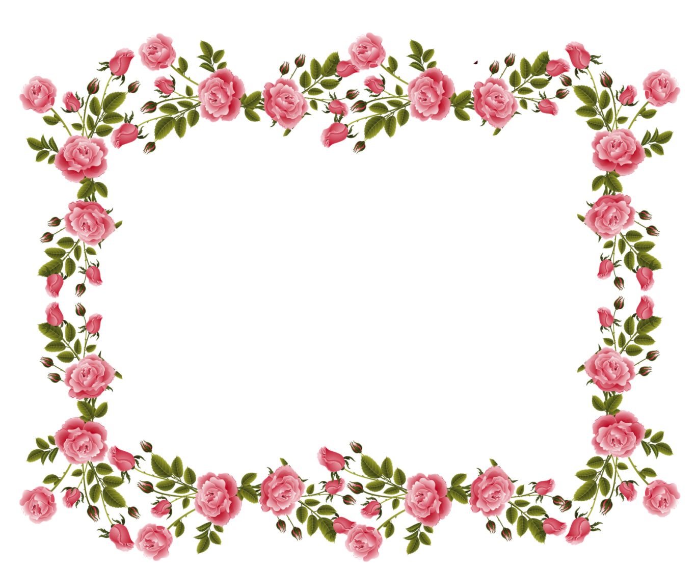 Floral frame PNG    图片编号:81199