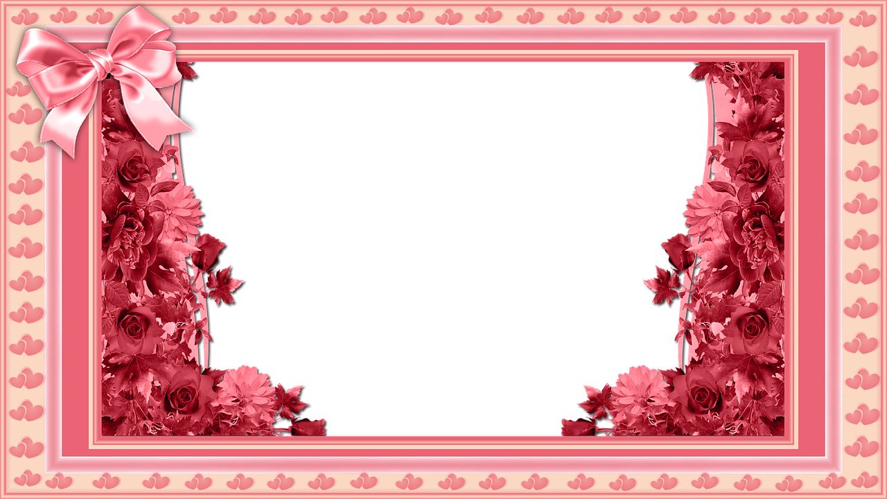 Floral frame PNG    图片编号:81216