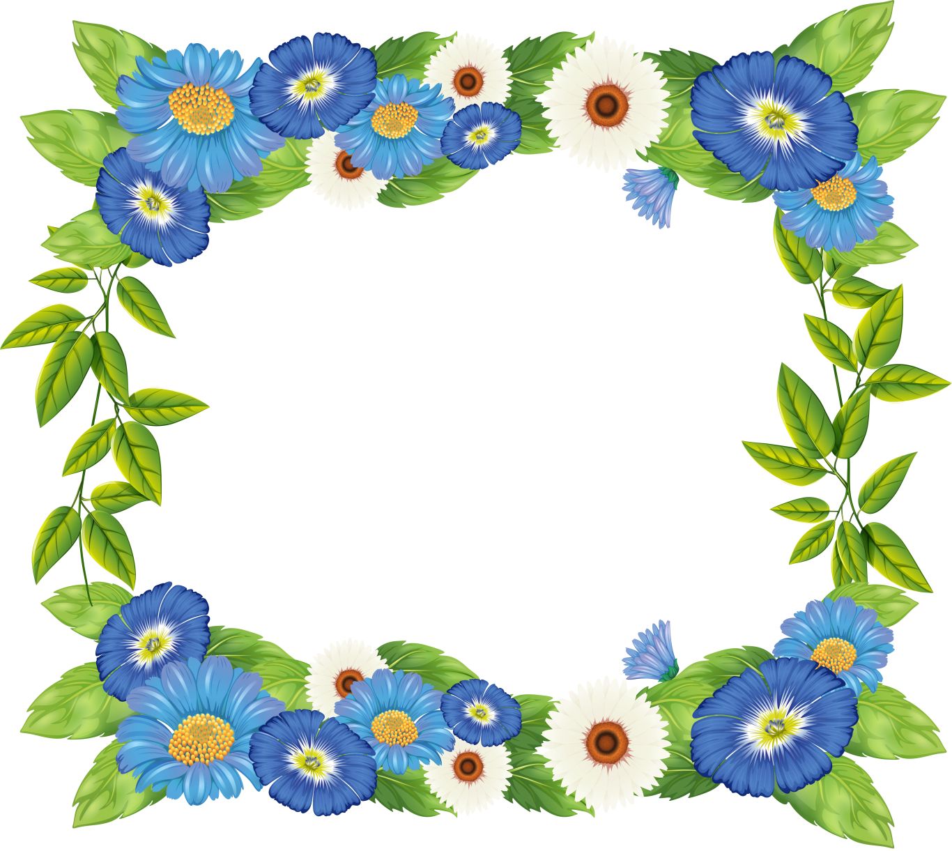 Floral frame PNG    图片编号:81227