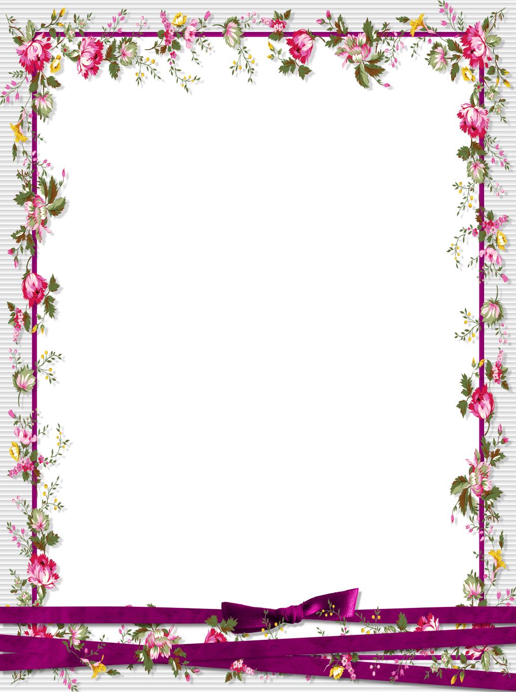 Floral frame PNG    图片编号:81247
