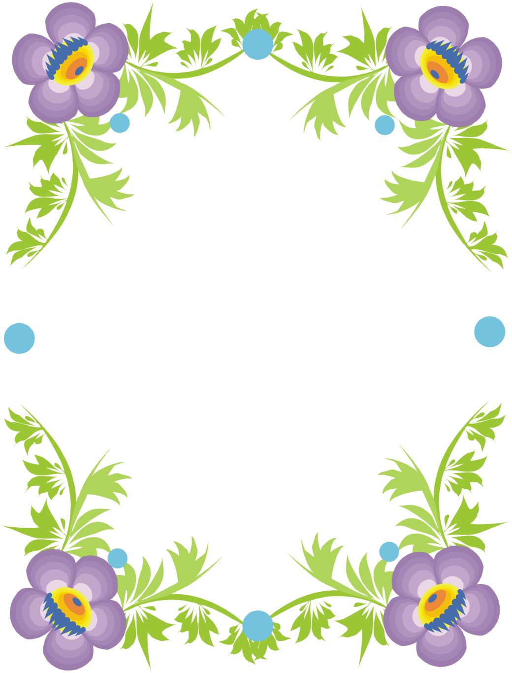 Floral frame PNG    图片编号:81269