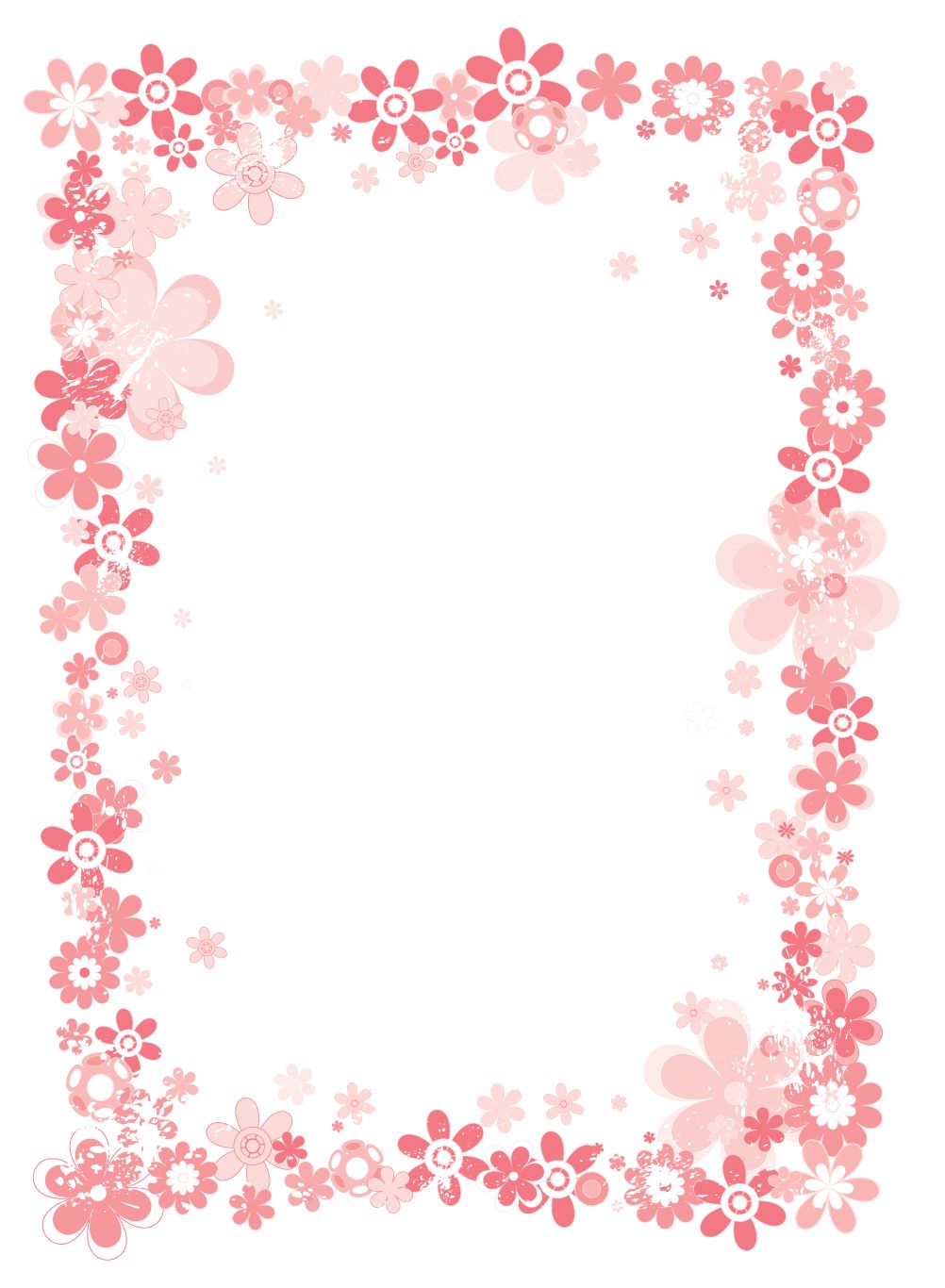 Floral frame PNG    图片编号:81294