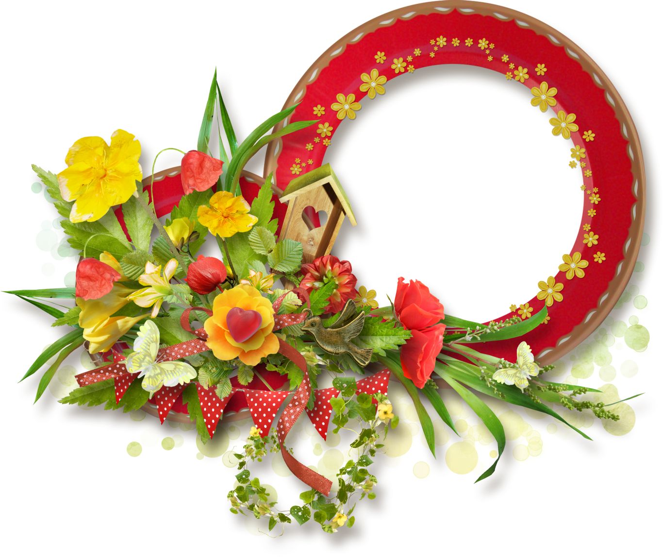 Floral frame PNG    图片编号:81307
