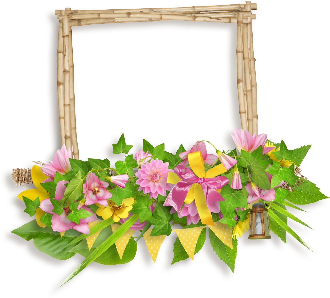 Floral frame PNG    图片编号:81316