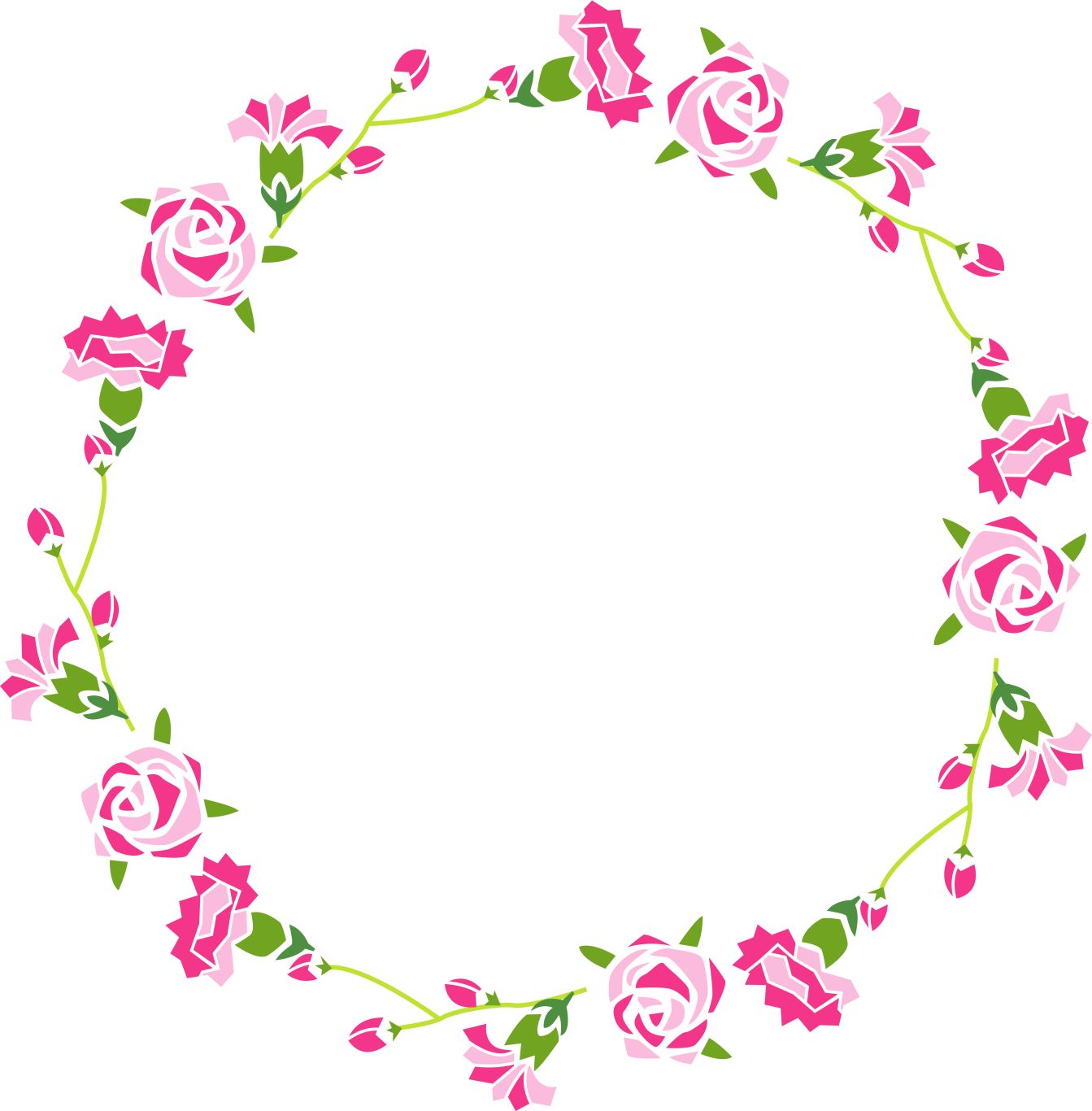 Floral frame PNG    图片编号:81326