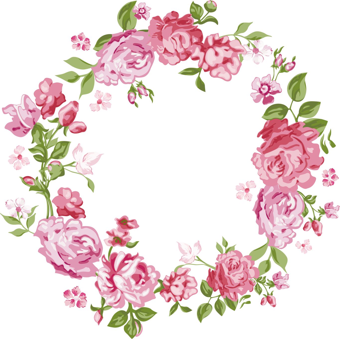 Floral frame PNG    图片编号:81330