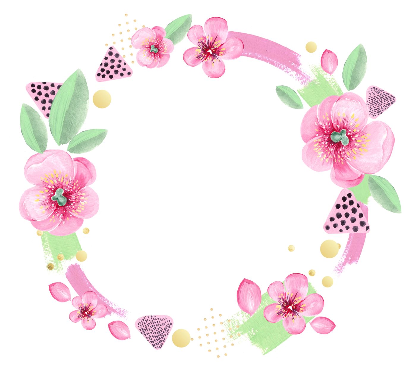 Floral frame PNG    图片编号:81331