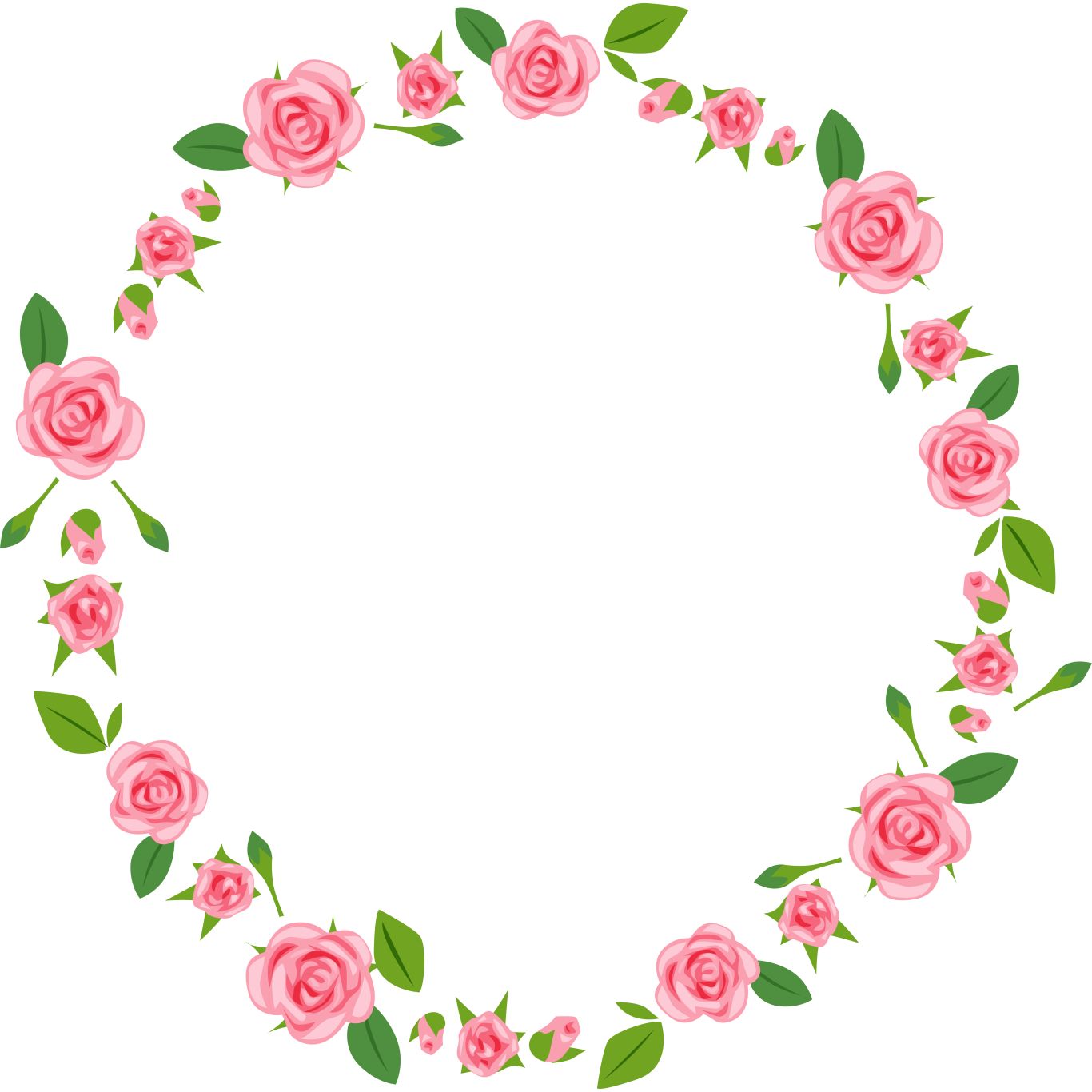 Floral frame PNG    图片编号:81337