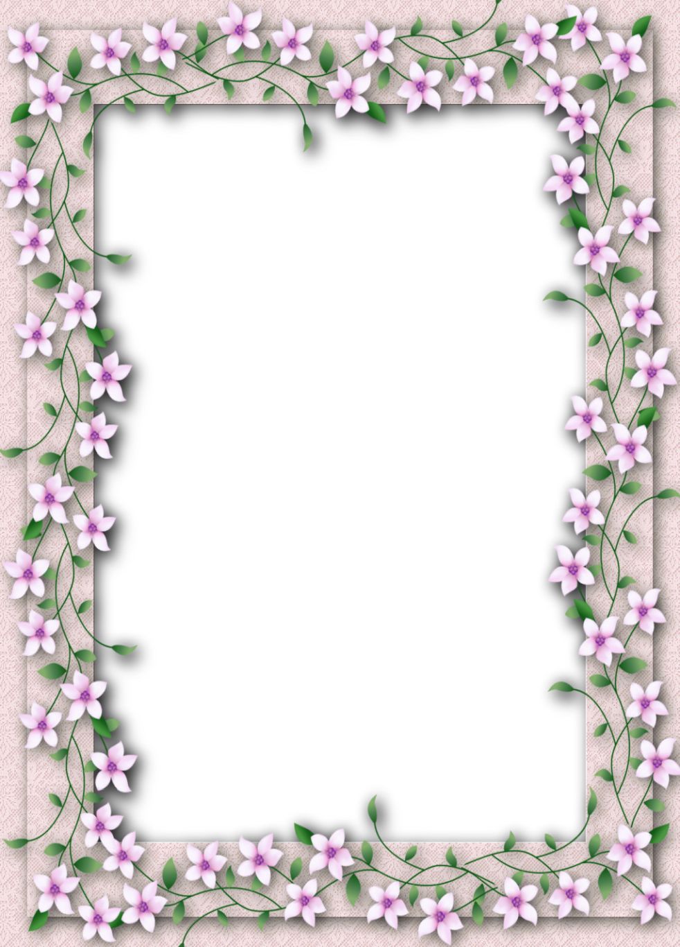 Floral frame PNG    图片编号:81054