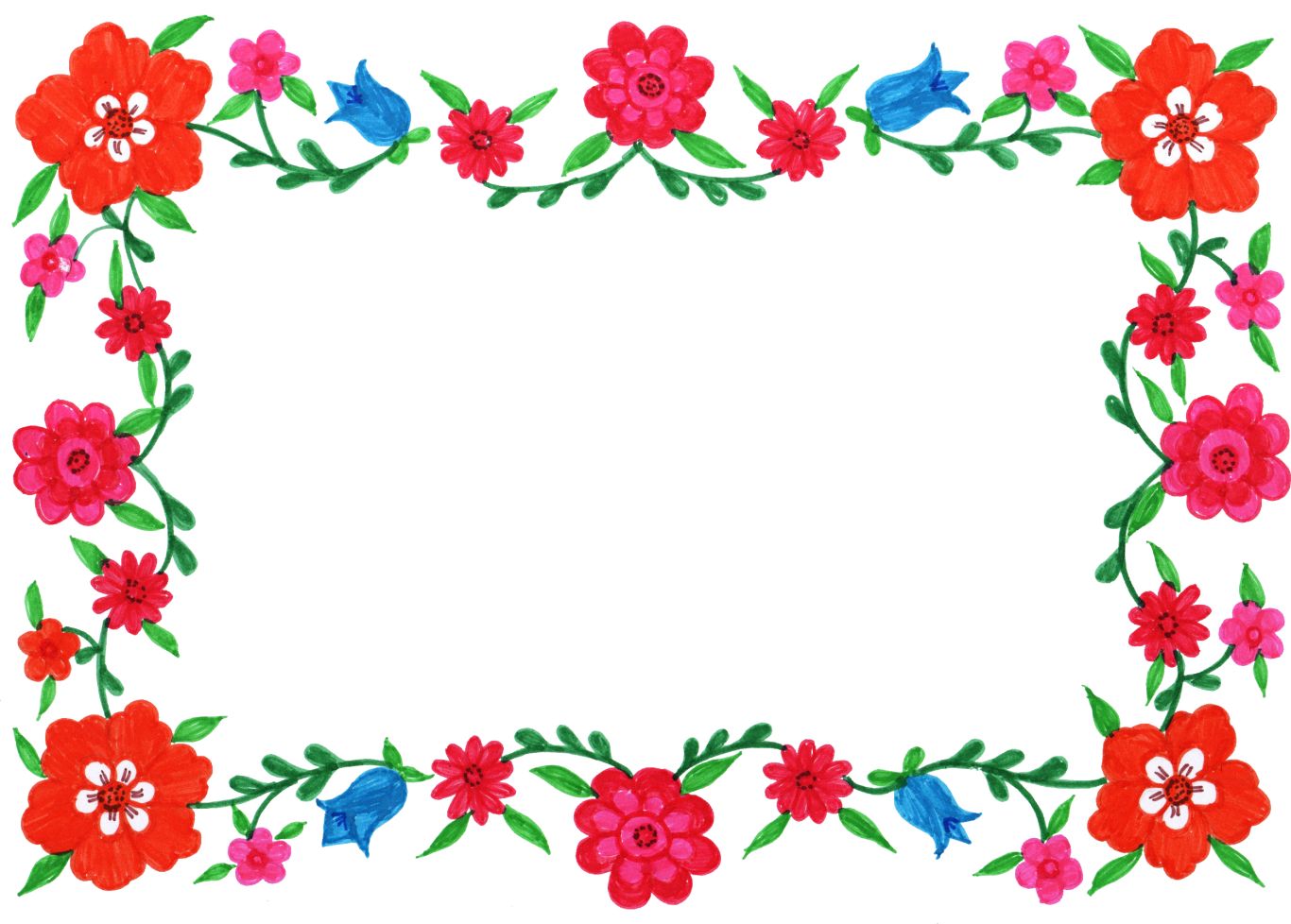 Floral frame PNG    图片编号:81061