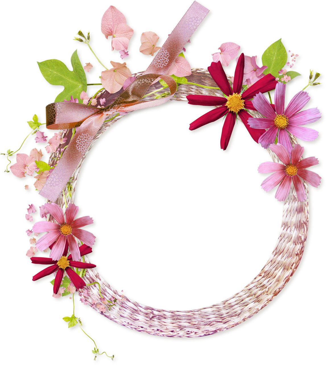 Floral frame PNG    图片编号:81070