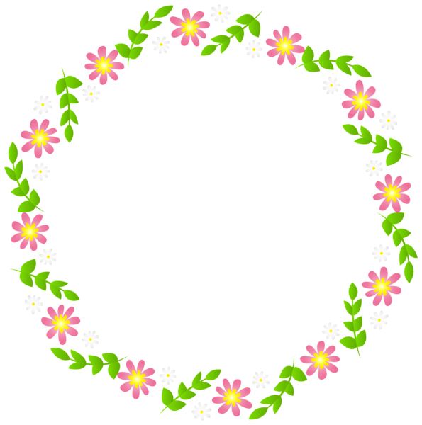 Floral frame PNG    图片编号:81074