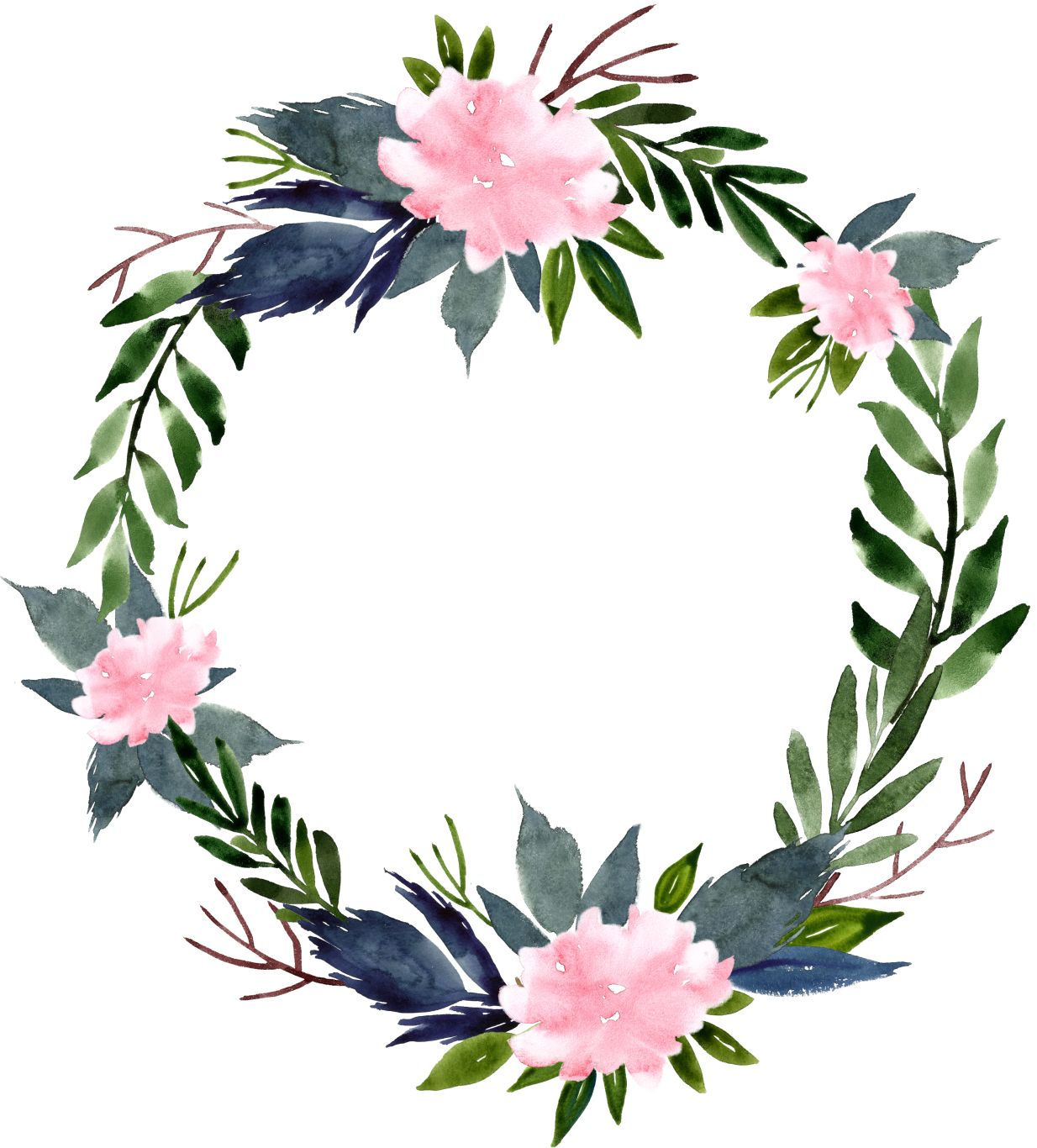 Floral frame PNG    图片编号:81087