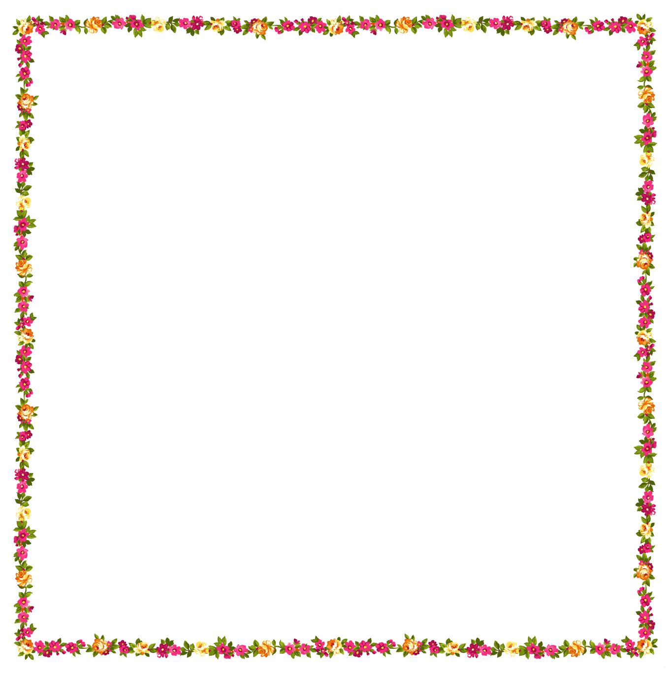 Floral frame PNG    图片编号:81101