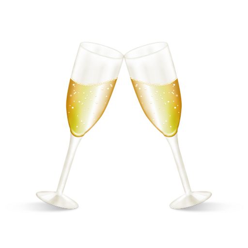 Champagne glasses PNG    图片编号:17455