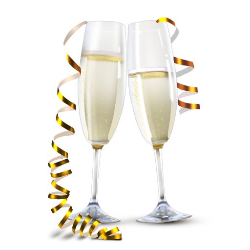 Champagne glasses PNG    图片编号:17470