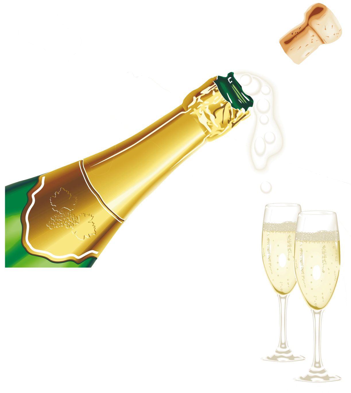 Champagne popping PNG    图片编号:17478