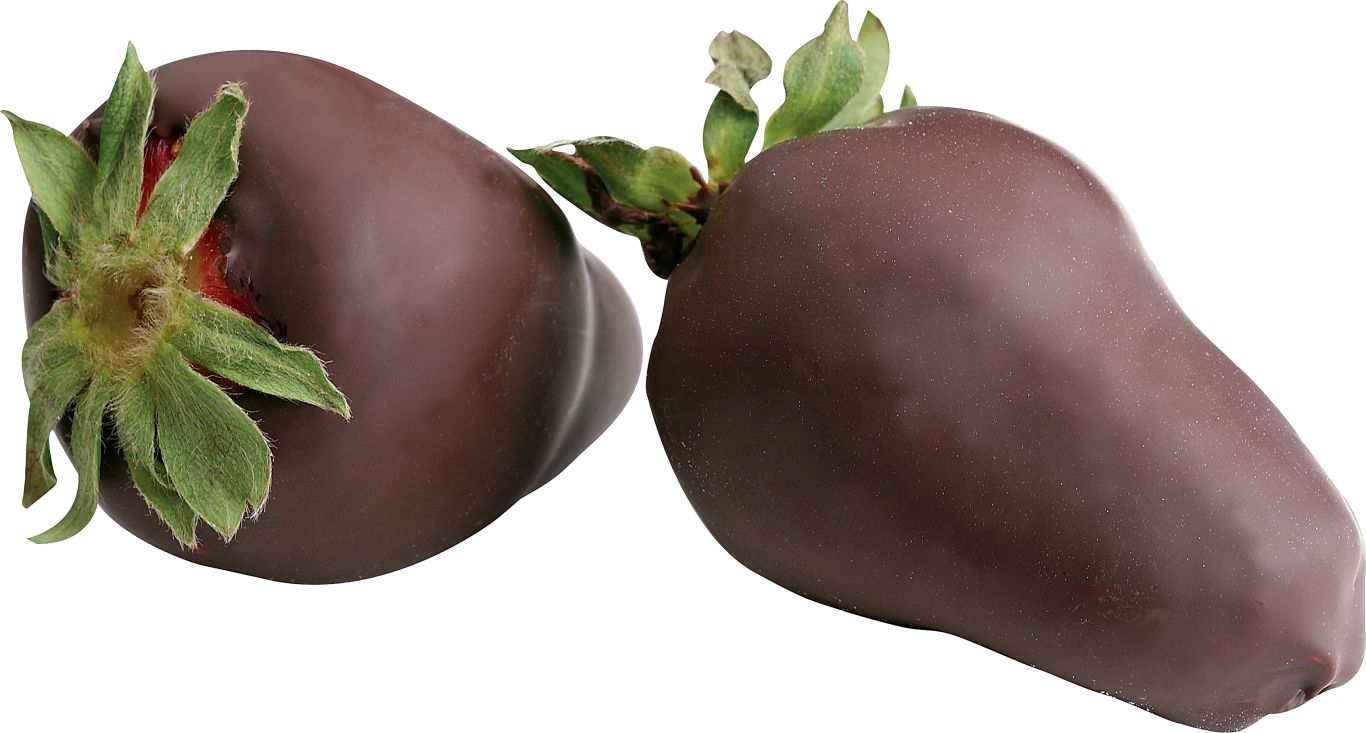 Strawberry in chocolate PNG image    图片编号:4240