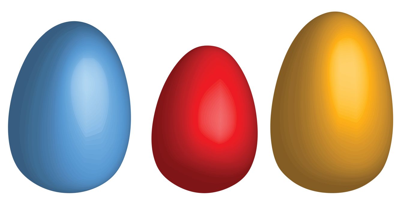 Colored eggs PNG image    图片编号:4473