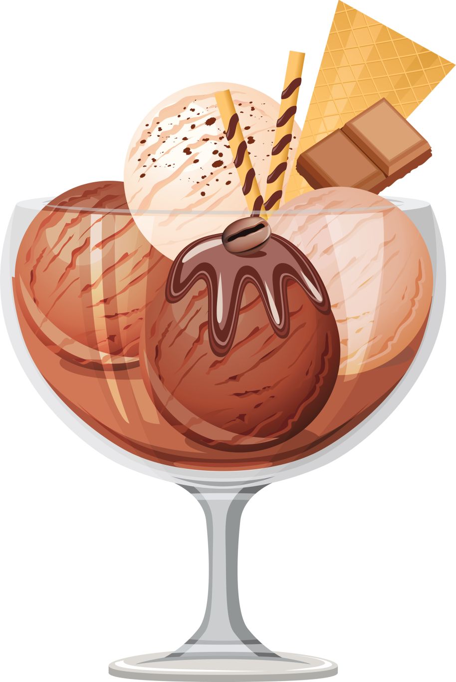 Chocolate Ice cream PNG image    图片编号:5118