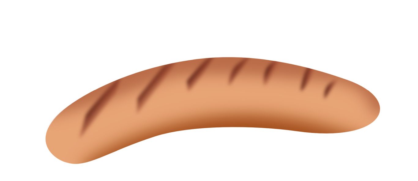 Hot dog sausage PNG image    图片编号:5200