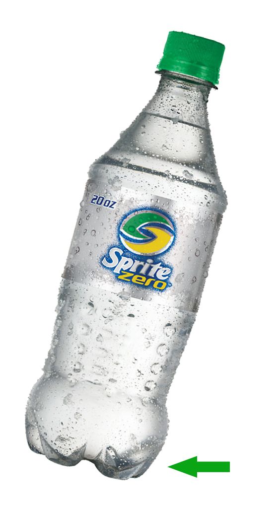 Sprite zero PNG bottle image    图片编号:8936