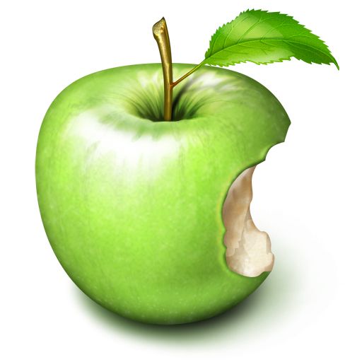 Bitten apple PNG    图片编号:12430