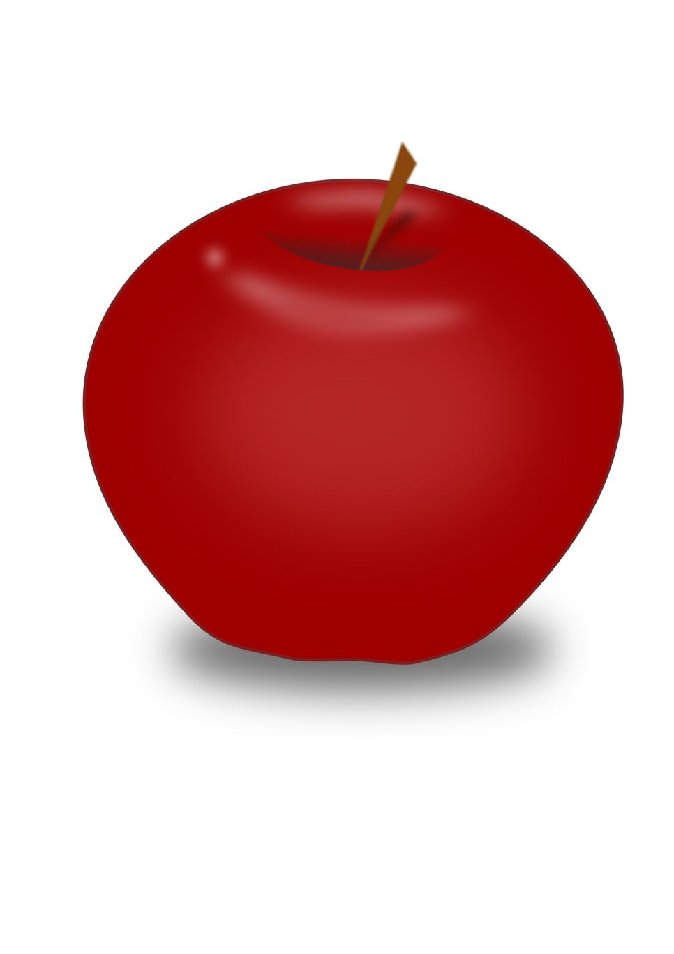 Red apple PNG    图片编号:12432