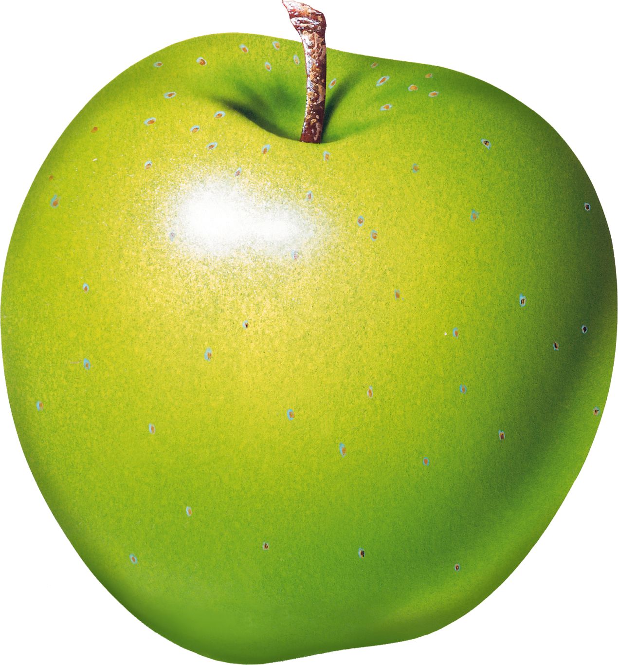 Green apple transparent PNG    图片编号:12484