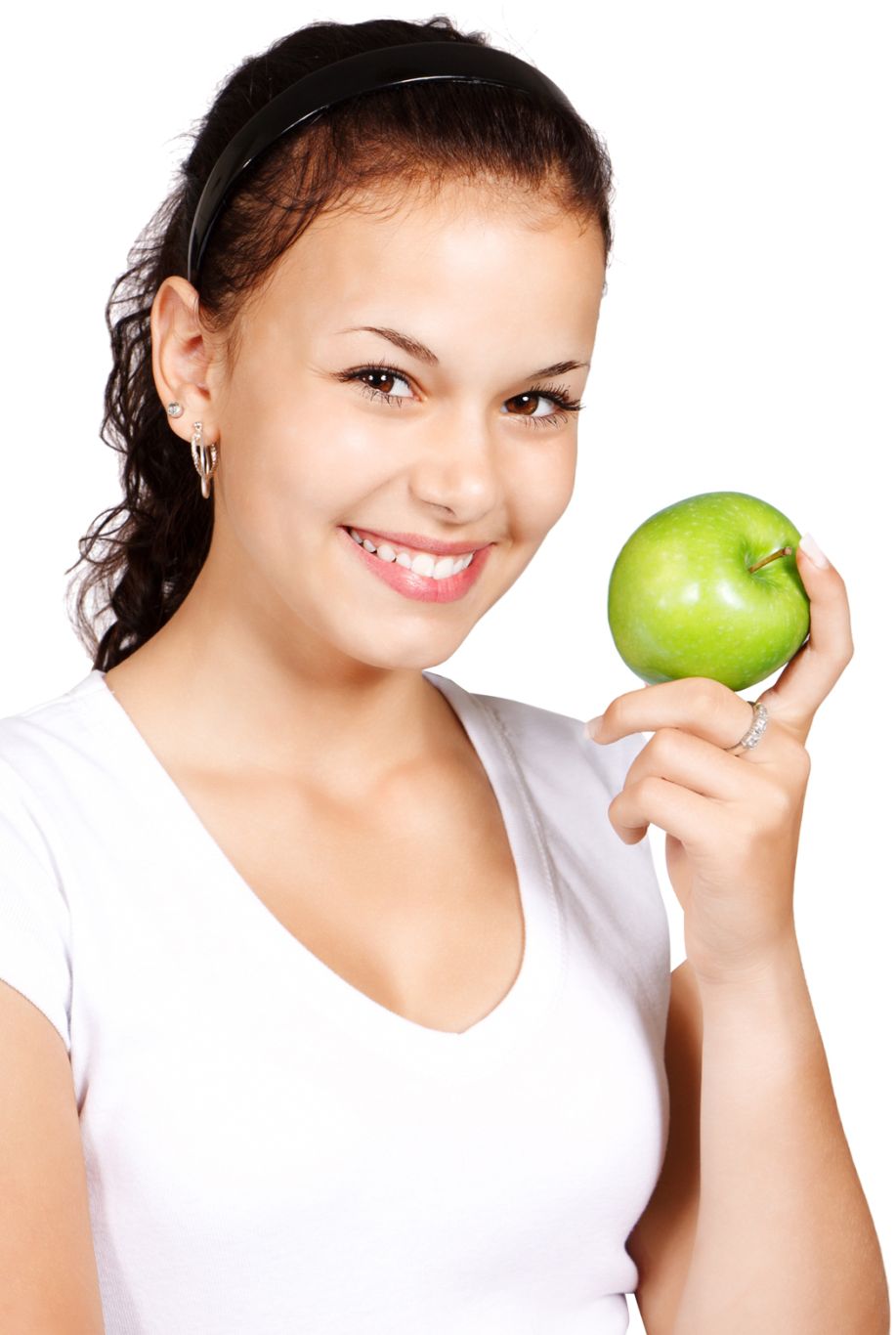 Apple in hand PNG    图片编号:12498