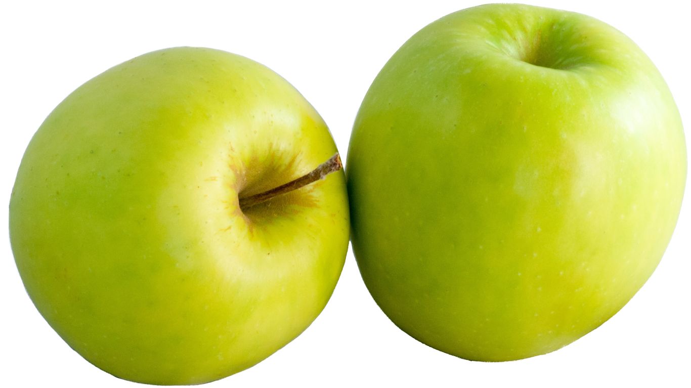two green apples PNG    图片编号:12505