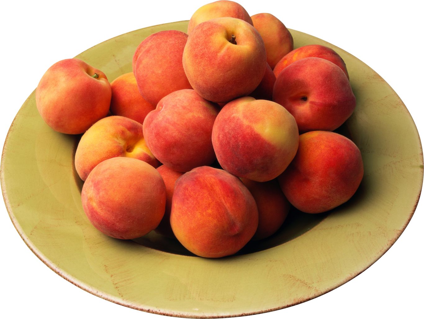 Apricots in plate PNG image with transparent background    图片编号:104223