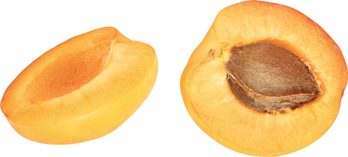 Sliced apricot PNG    图片编号:12642