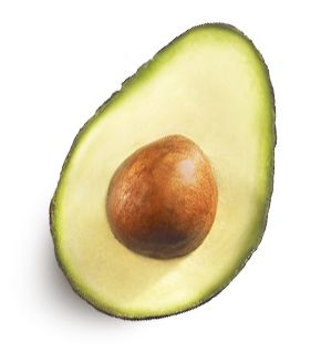 cut green avocado PNG    图片编号:15502