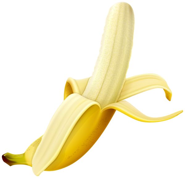 Peeled banana PNG image    图片编号:104253