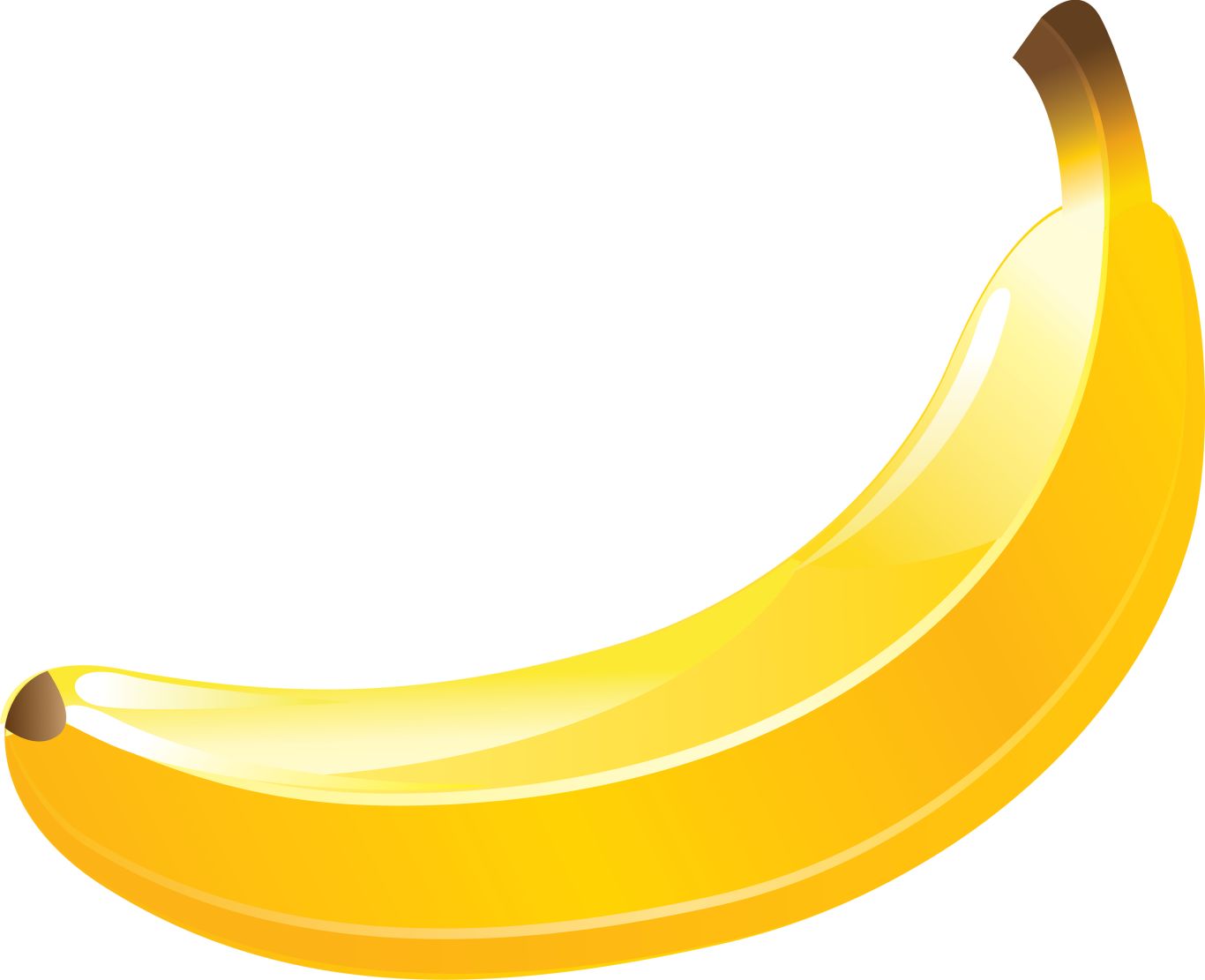 yellow banana PNG image    图片编号:841