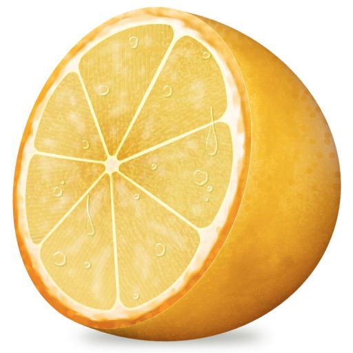 Half of orange PNG image    图片编号:807
