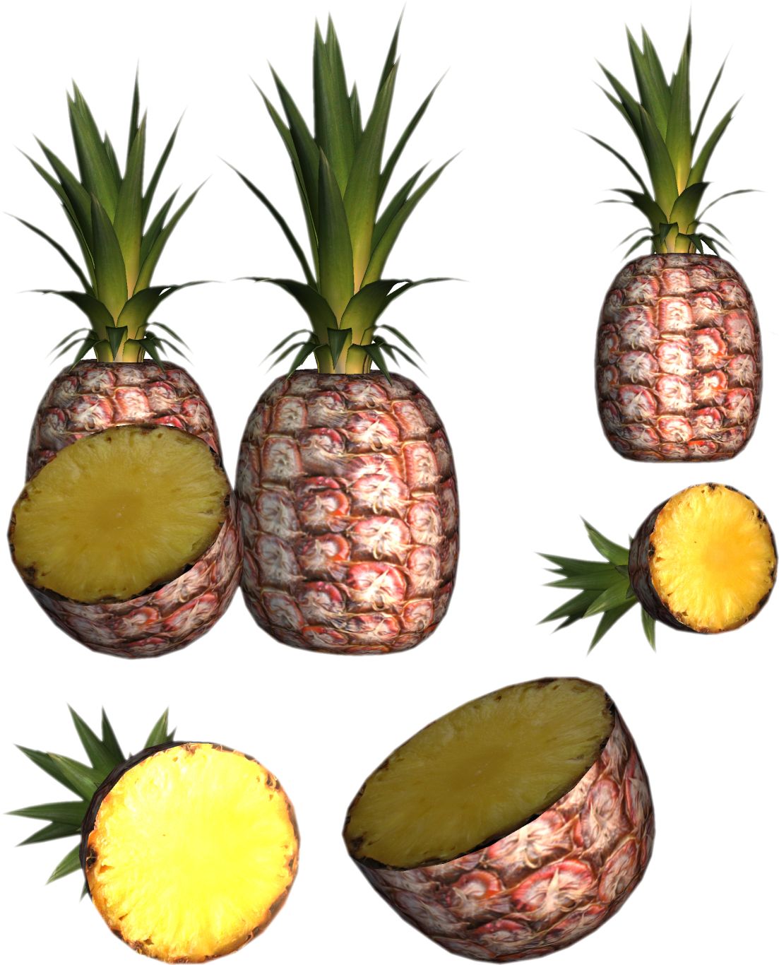 Pineapple PNG image, free download    图片编号:2727