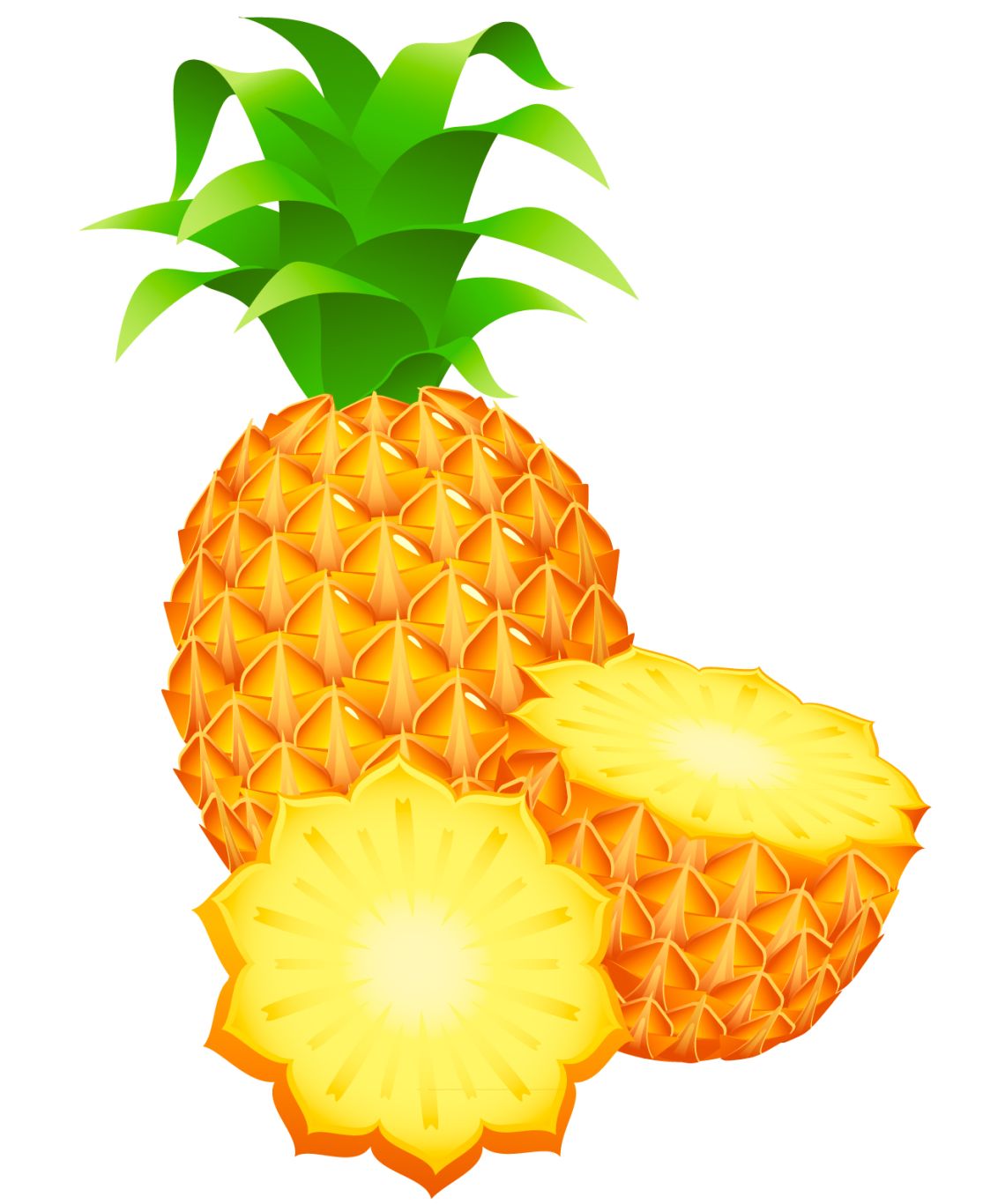 Pineapple PNG image, free download    图片编号:2753