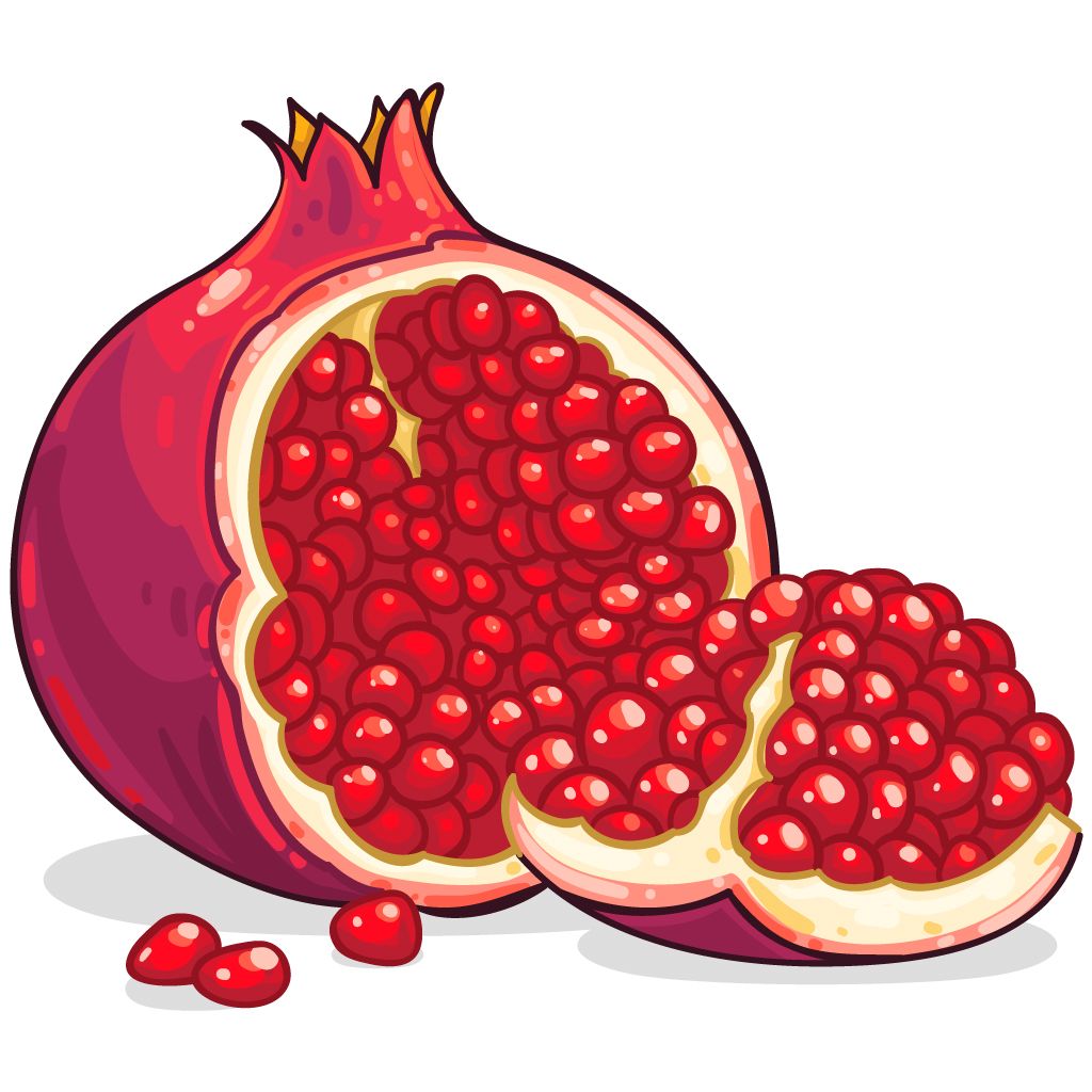 Pomegranate PNG image    图片编号:8639