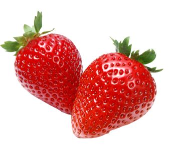 two strawberries PNG    图片编号:2591