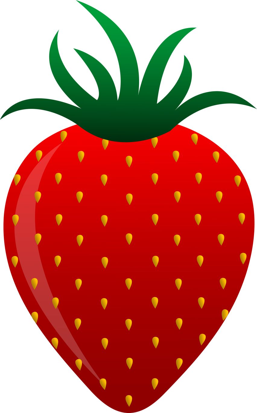 Big red ripe strawberry PNG image    图片编号:2593