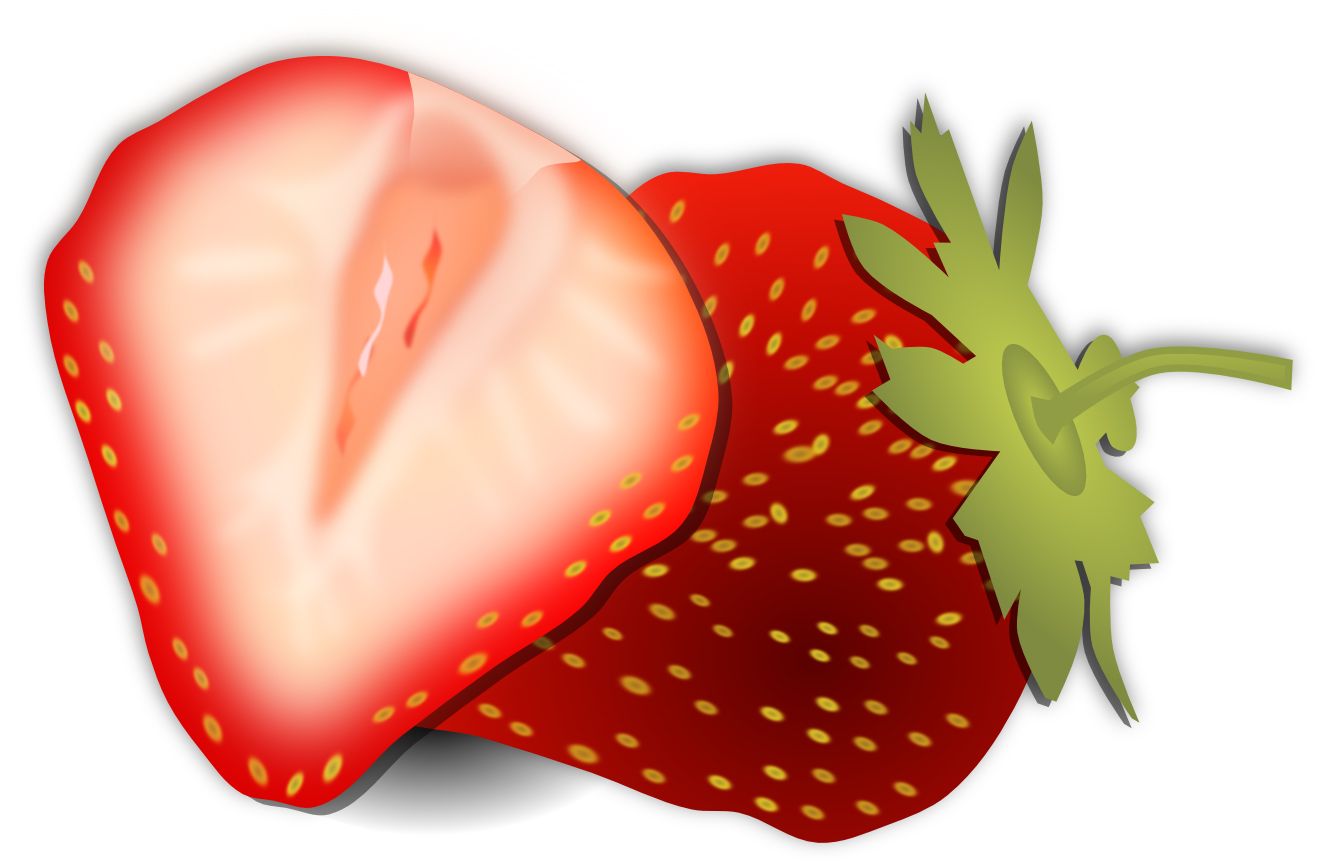 Strawberry cut PNG    图片编号:91