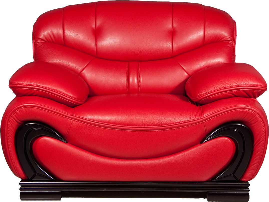 Red armchair PNG image    图片编号:7040