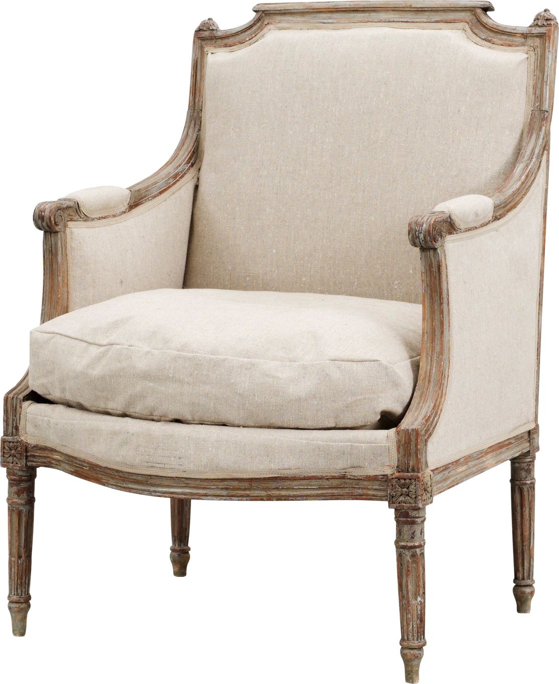 White armchair PNG image    图片编号:7068