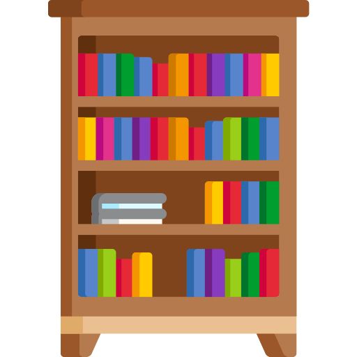 Bookshelf, bookcase PNG    图片编号:107077